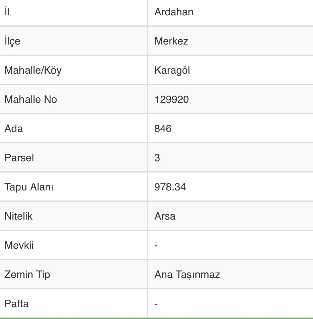 Karagölde ana yola sıfır 978 m2 arsa